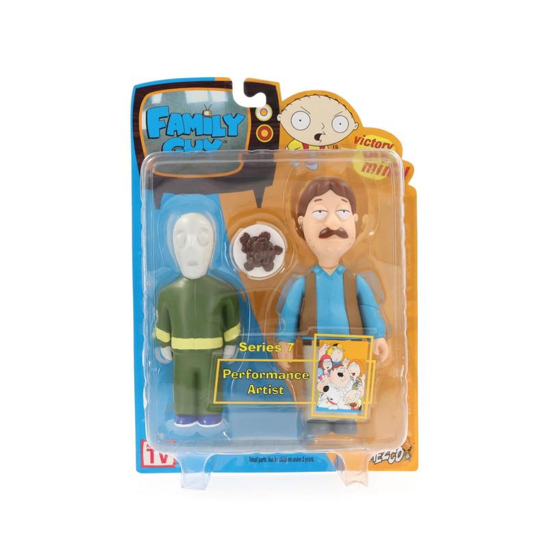 Boneco de ação Mezco Family Guy, artista performático da série 7